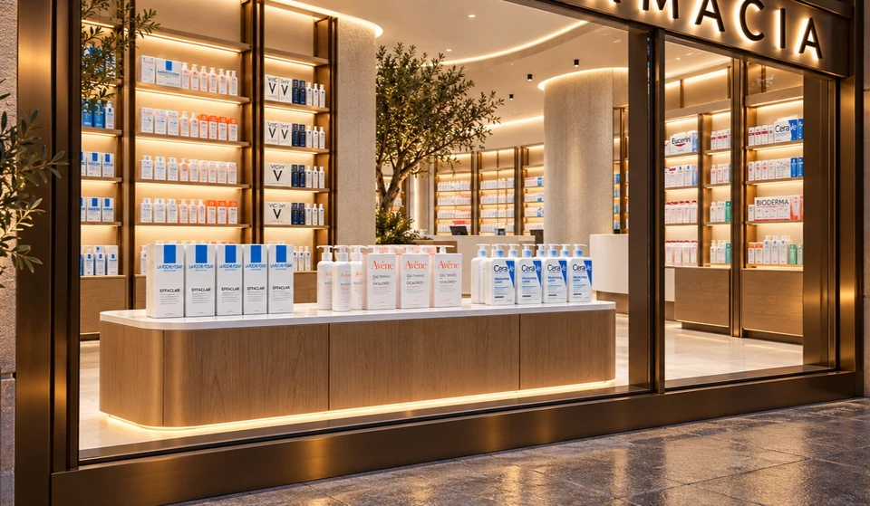 Class Rock style — Window display with aligned products