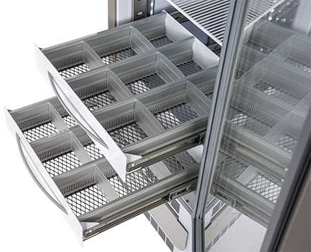 Aluminum sliding cabinet with 170-200-250-400 dividers