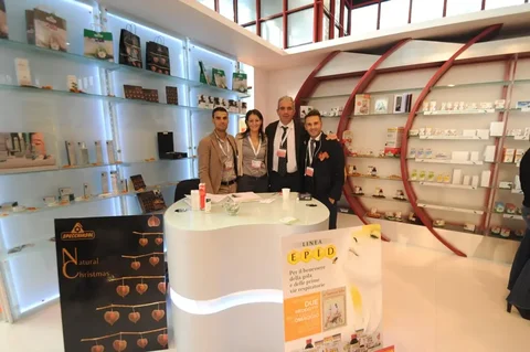 Campioni di materiali presentati nello stand INN PROGRESS