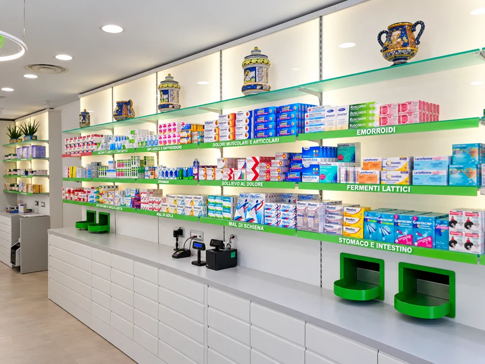 Consultation counter and product display wall